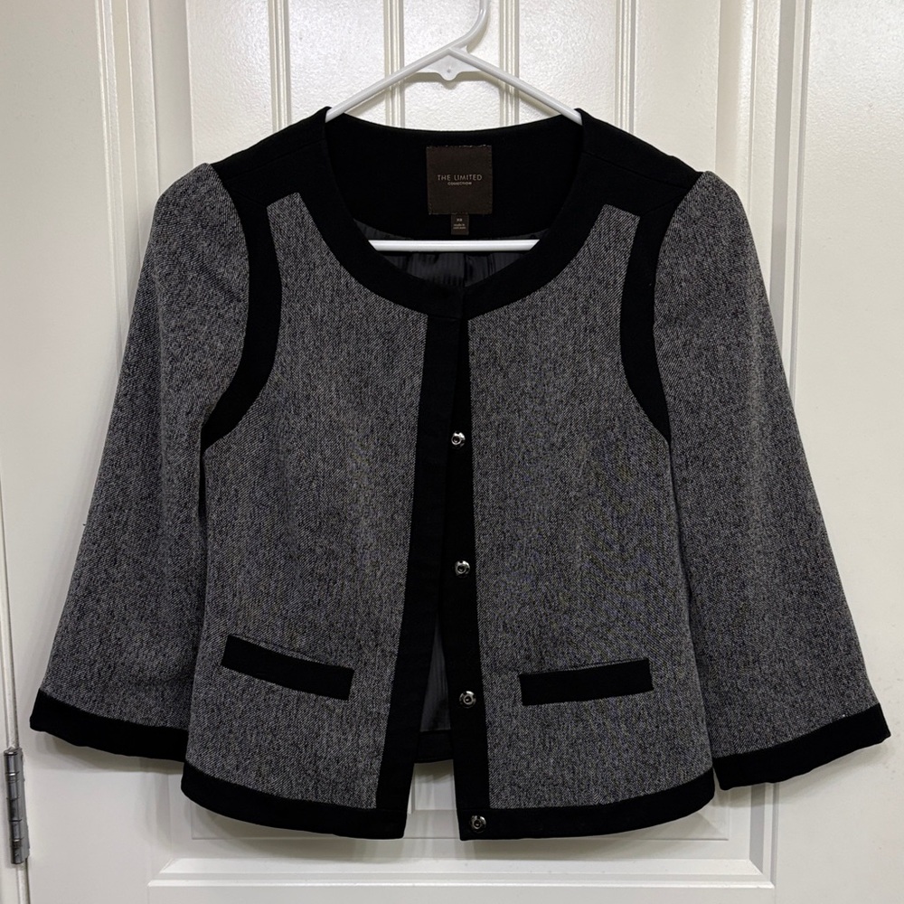 The‎ Limited Women's Black and Gray Blazer